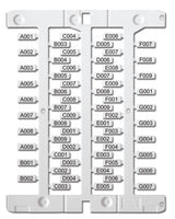 Kabelbeschriftunsetikett 4x15mm, weiß, für SmartPrintPlus