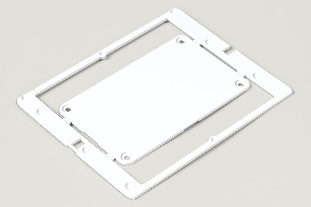 ABS-Platte 90x100mm, weiß, für Typenschild für Schaltschrank