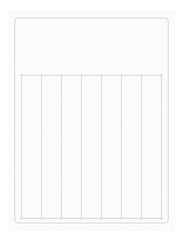 Beschriftungsstreifen PVC 12x105mm, weiß, für SmartPrintPlus