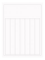 Beschriftungsstreifen PVC 15x107,5mm, weiß