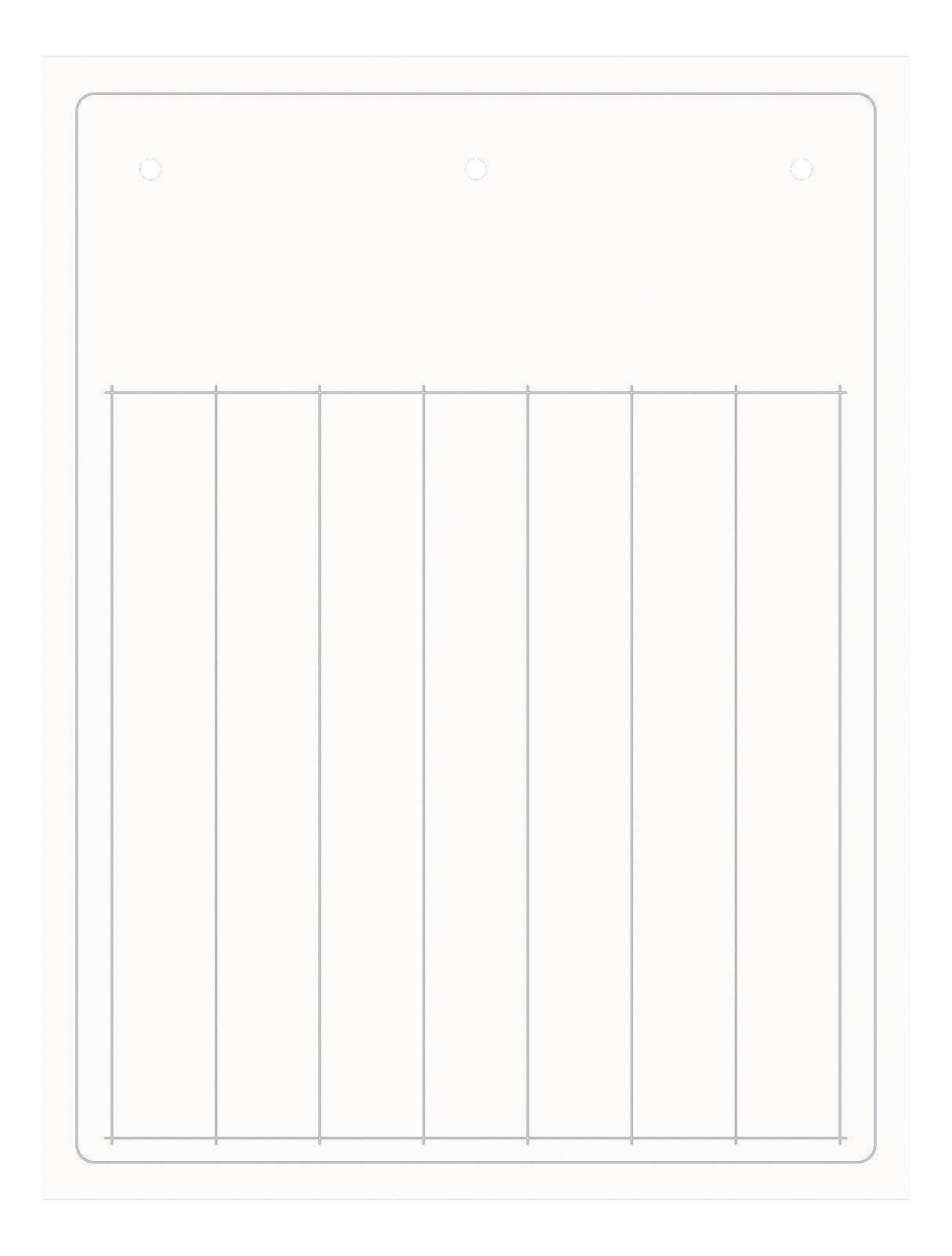 Beschriftungsstreifen PVC 12x105mm, weiß, klebend