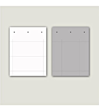 PVC-Beschriftungsetikett 60x100mm, klebend, weiß
