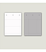 PVC-Beschriftungsetikett 60x100mm, klebend, weiß
