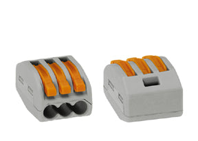 Wago-Verbindungsklemme 3 x 0,08-4 mm²