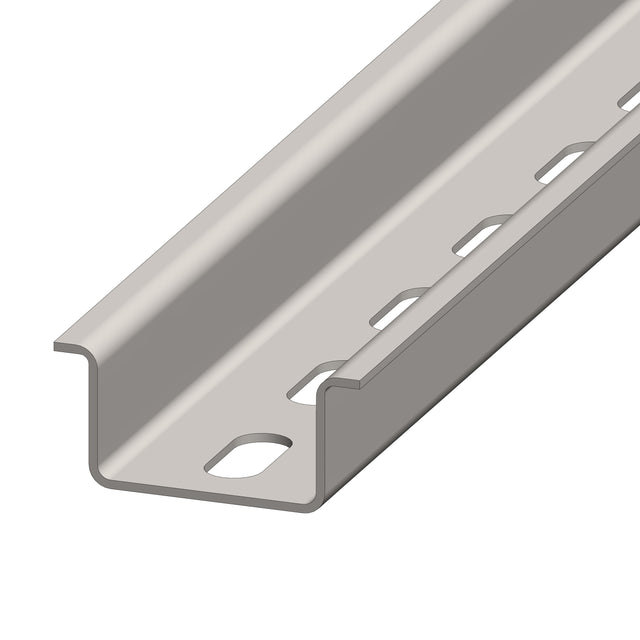 Hutschiene hoch, Langloch 18x6,3mm, sendzimirverzinkt