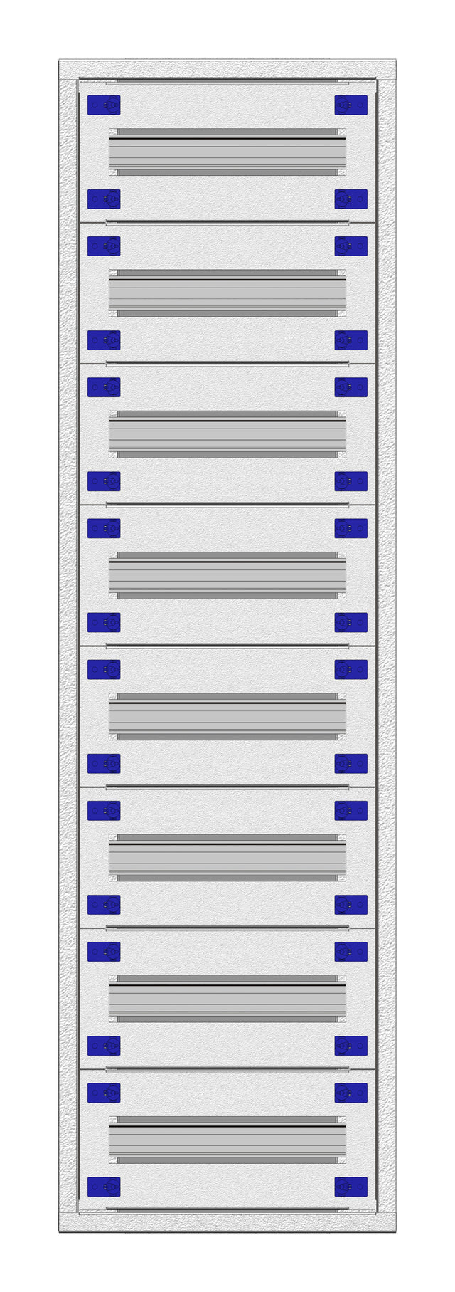 Installationsverteiler Einsatz 1-24K, 8-reihig, komplett
