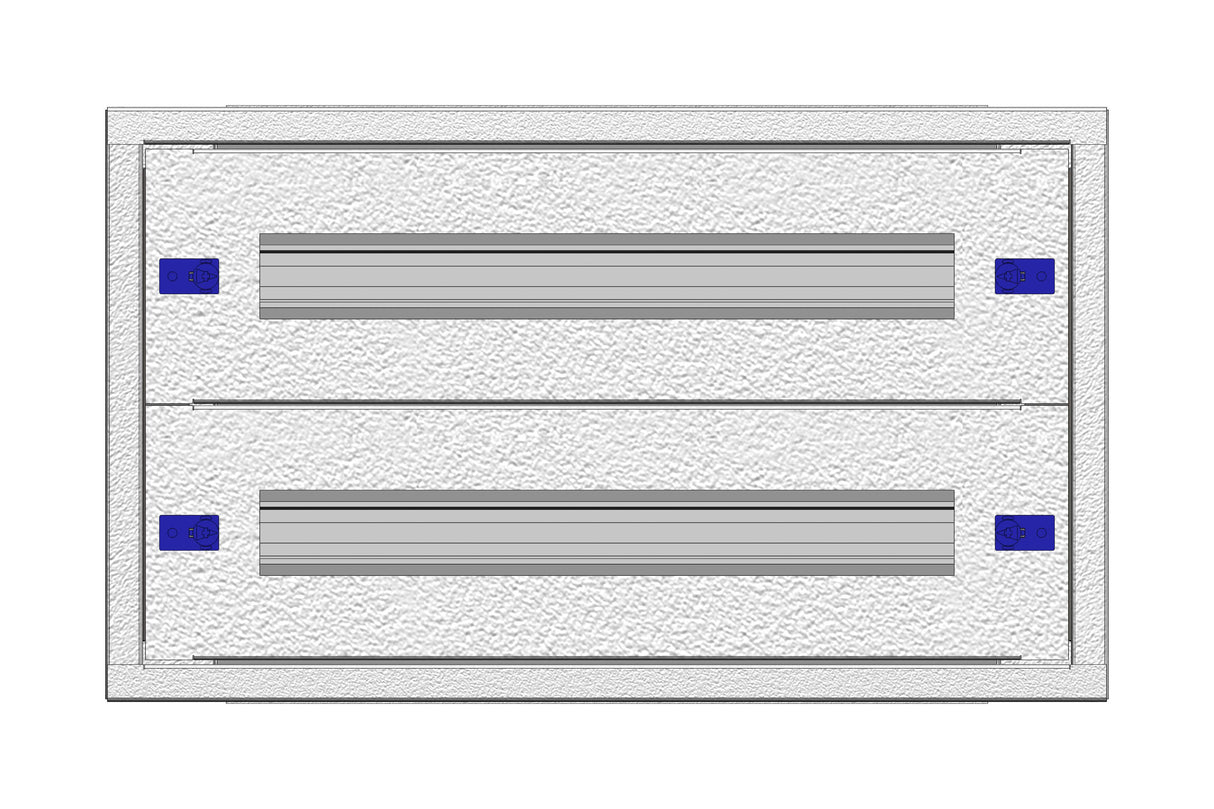 Installationsverteiler Einsatz 2-7K, 2-reihig, komplett