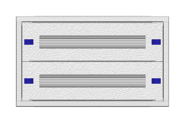 Unterputz-Installationsverteiler 2U-7K, H:410 B:590 T:250mm