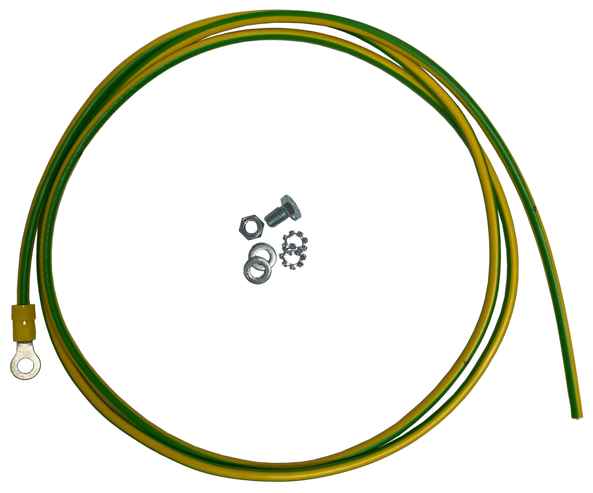 Erdungsset M6x10 Schraube, Beilagscheibe lose, 1 Kabel "4"