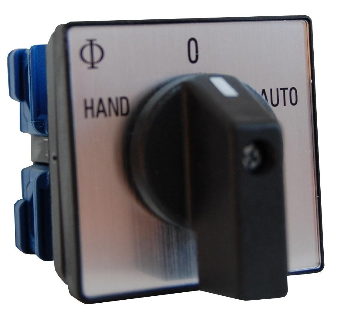 Umschalter, Hand-0-Auto, Fronteinbau 4Loch, 20A, 2-polig
