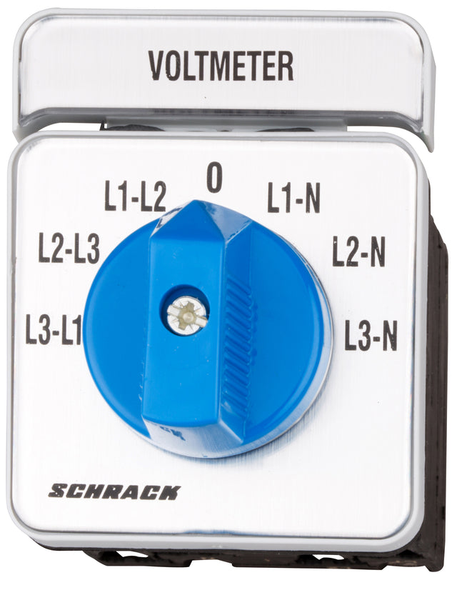Voltmeter-Umschalter 3 x L-L / 3 x L-N, Verteilereinbau