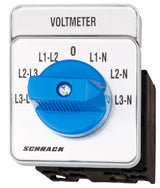 Voltmeter-Umschalter 3 x L-L / 3 x L-N, Zentralbefestigung