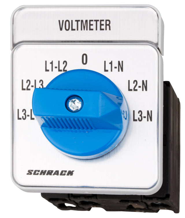 Voltmeter-Umschalter 3 x L-L / 3 x L-N, Zentralbefestigung