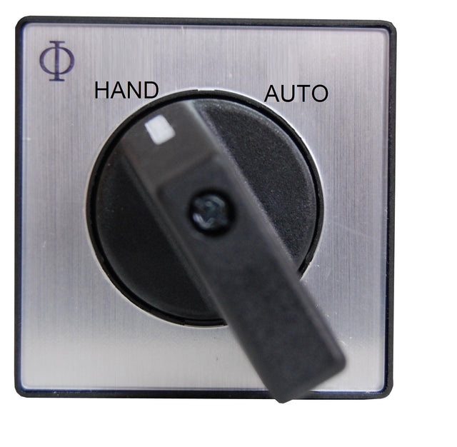 Umschalter, Front. Zentr.befest., 20A,1-polig,Hand-Auto