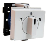Umschalter, Reiheneinbau, 20A, 1-polig, T-0-N