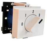 Stufenschalter mit 0-Stellung, 0+3 Stufen, 20A, 1-polig