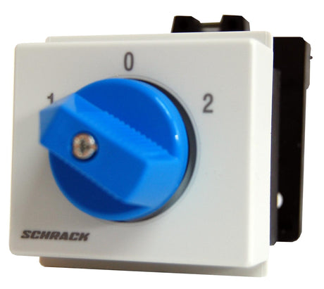 Foto: Umschalter für Reiheneinbau, 2-polig, 20A, 1-0-2