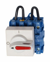 Hauptschalter 2 pol. 12A, 500VDC, Reiheneinbau