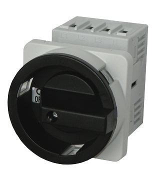 Hauptschalter 3-polig, Fronteinbau 4-Lochbef. 20A, 7,5kW