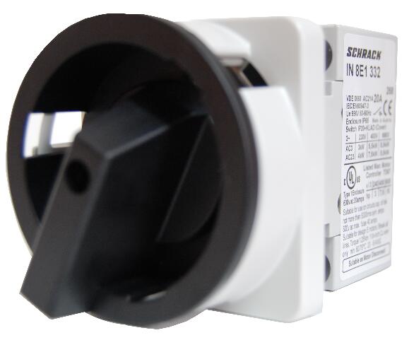 Hauptschalter 3-polig, Fronteinbau 4-Lochbef. 63A, 22kW
