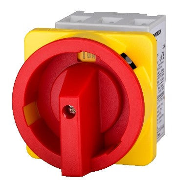 Not-Aus Hauptschalter 3-P, Fronteinbau,4-Lochbef. 85A, 30kW