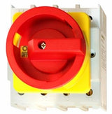Not-Aus Hauptschalter 4-P, Fronteinbau,4-Lochbef. 63A, 22kW