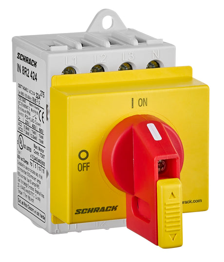 Not-Aus Hauptschalter 4-polig, Reiheneinbau, 32A, 12,5kW