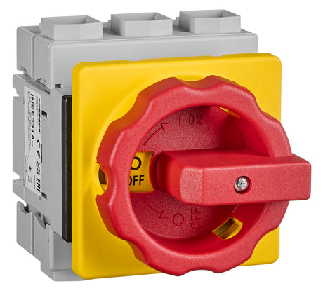 Not-Aus Hauptschalter 3-P, Fronteinbau,4-Lochbefestigung100A