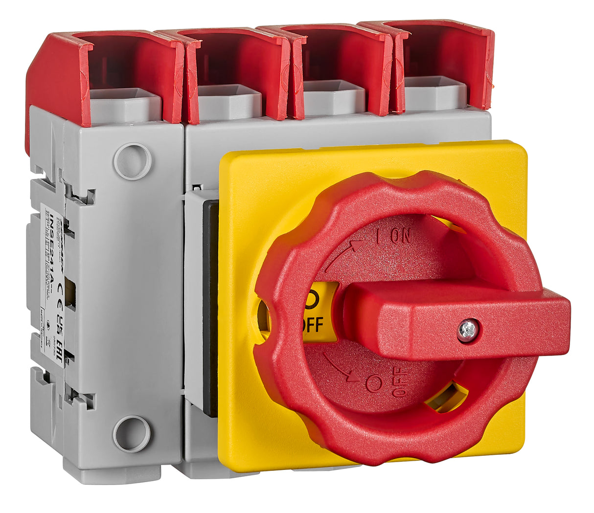Not-Aus Hauptschalter 4-P, Fronteinbau,4-Lochbefestigung100A
