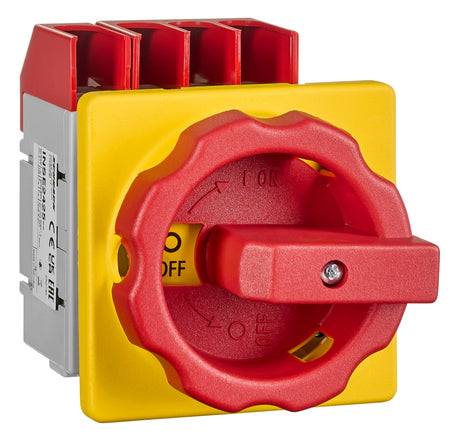Not-Aus Hauptschalter 4-P, Fronteinbau,4-Lochbefestigung 25A