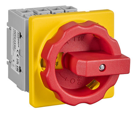 Not-Aus Hauptschalter 4-P, Fronteinbau,4-Lochbefestigung 40A