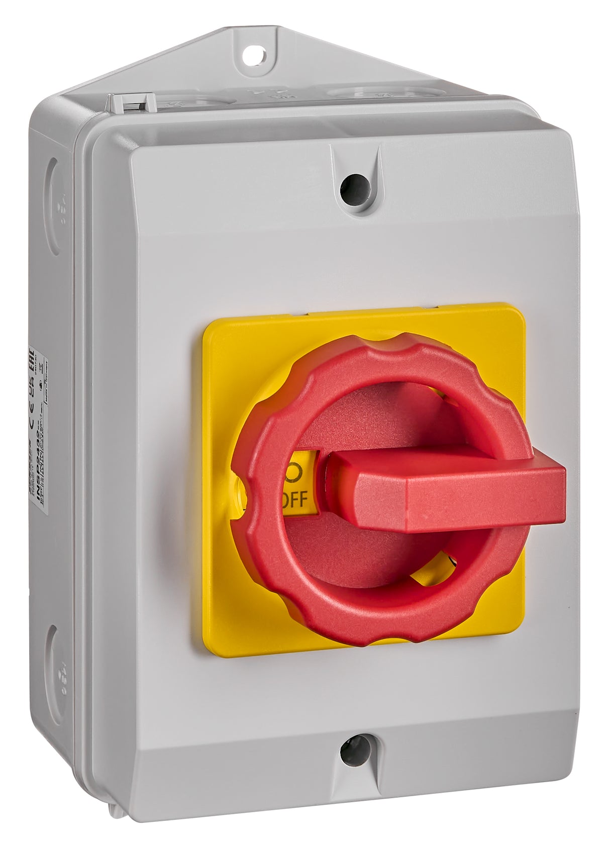 Not-Aus Reparaturschalter 4-polig, 32A, IP65, absperrbar