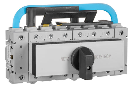 Umschalter Netz-0-Notstrom, Reiheneinbau, 4-polig, 100A