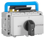 Umschalter Netz-0-Notstrom, Reiheneinbau, 4-polig, 40A