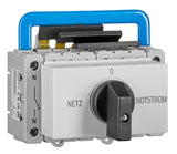 Umschalter Netz-0-Notstrom, Reiheneinbau, 4-polig, 63A