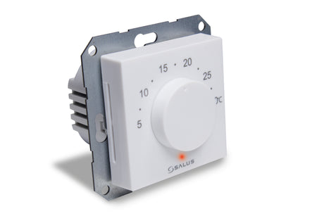 Foto: Elektr. Raumth. für das Schalterprogramm(55x55 mm) RAL9010
