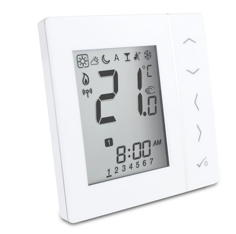 Foto: Digitaler programmierbarer Raumthermostat 230V UP Weiß