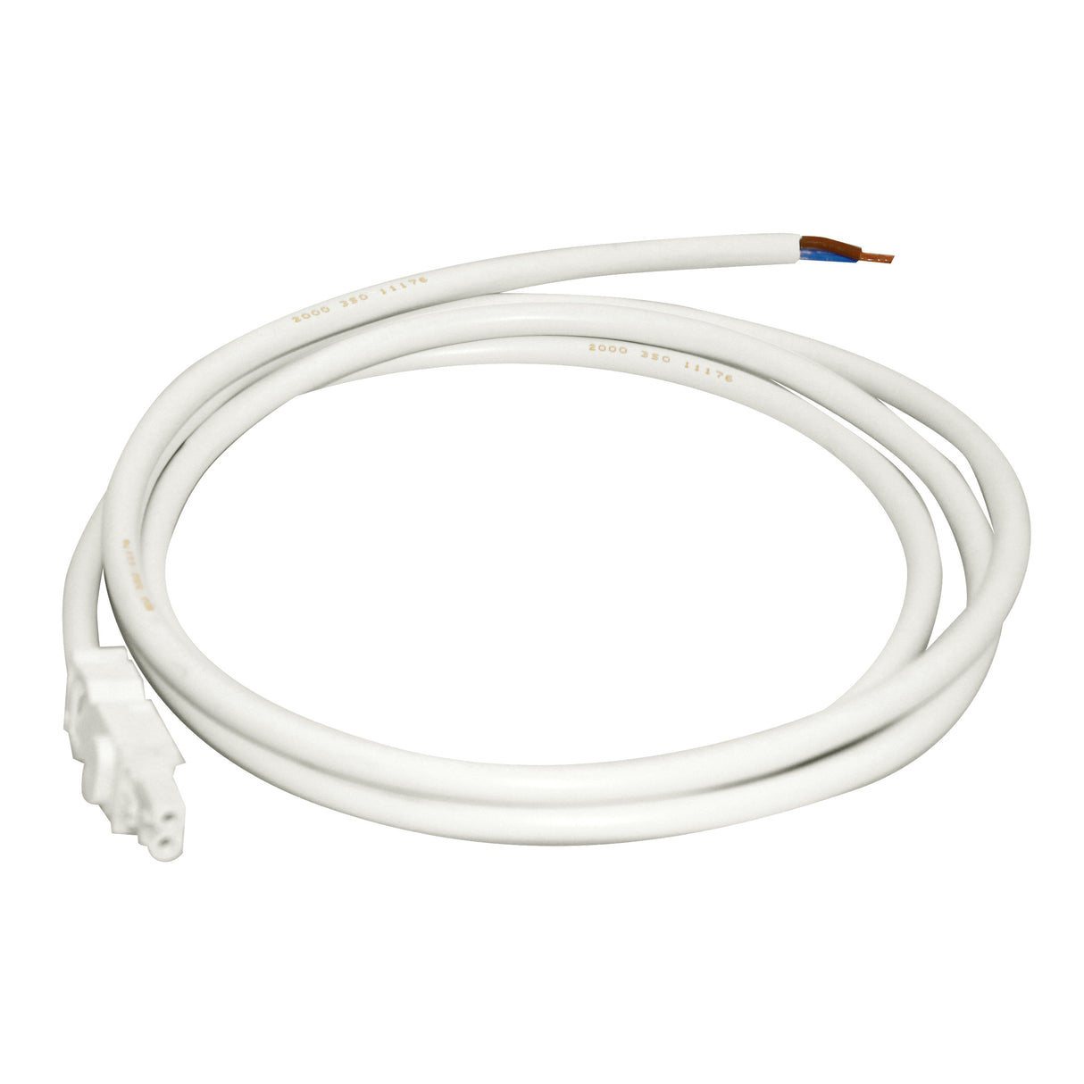 Anschlussleitung für IU008523-A, 2x1,5mm², Länge 2m, weiß
