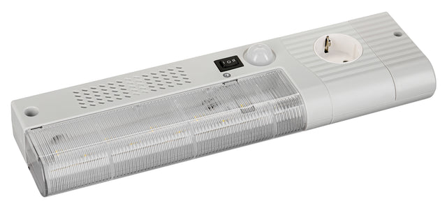 Schrankleuchte IP20 mit Magnetbefestigung + Steckdose, 11W