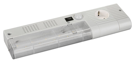 Schrankleuchte IP20 mit Magnetbefestigung + Steckdose, 4W