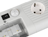 Schrankleuchte IP20 mit Magnetbefestigung + Steckdose, 11W