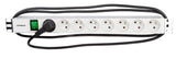 Foto: 19" Netzleiste 8xUTE, Schalter, Profil ALU 1HE, 2m-Kabel