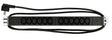 Foto: 19" Netzleiste 12xIEC C13, Profil ALU 1HE, 2m-Kabel, schwarz