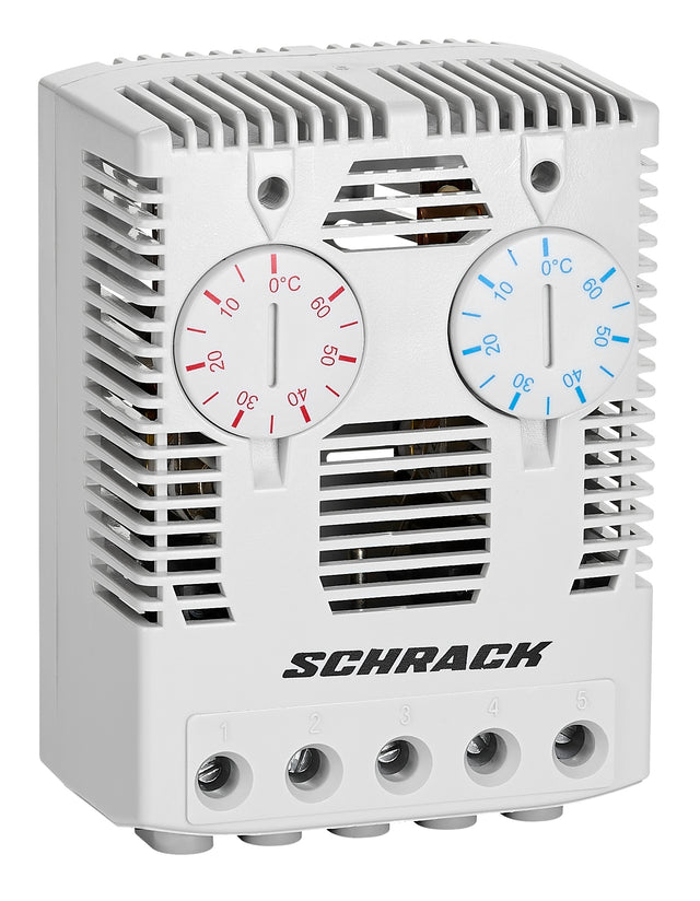 Zwillingsthermostat 0°-60°C, 1 Öffner/1 Schließer