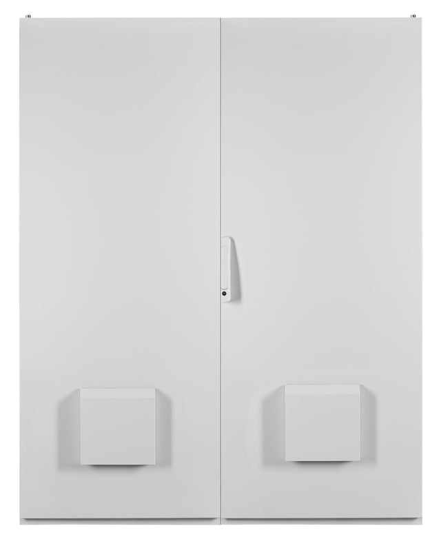 Outdoor-Schrank 2-Tür IP55 H=2000 B=1200 T=400mm in RAL7035