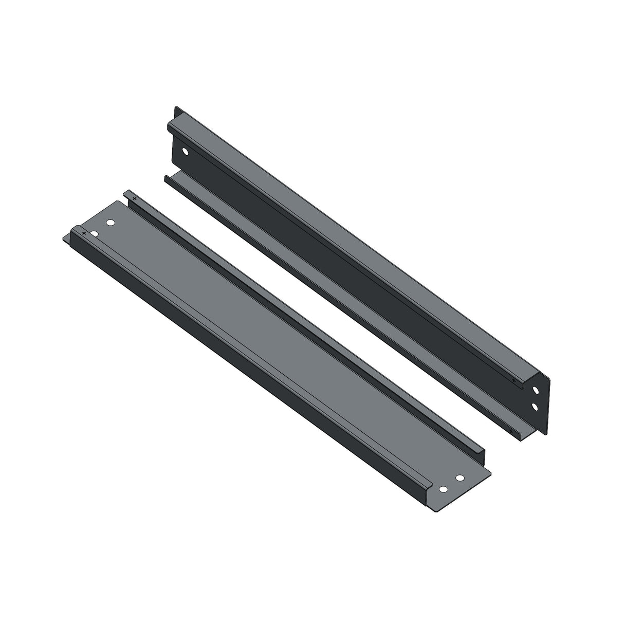 Sockel Breitenteile (Paar) B=1200 H=100mm, Edelstahl RAL7046