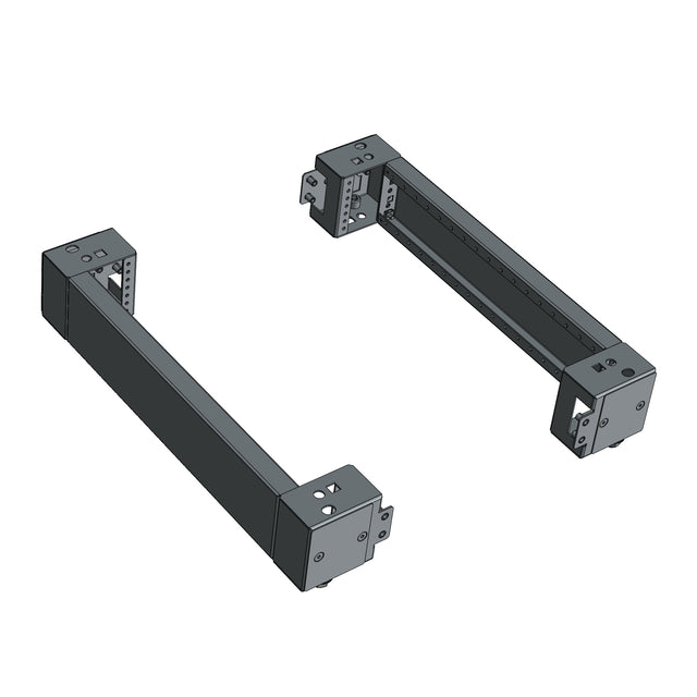 Sockel Tiefenteile (Paar) T=400 H=100mm Edelstahl RAL7046