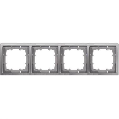 Rahmen, Style, platinmetallic, 4-fach