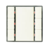 Taster 3-fach mit Status-LED, i-system, titanweiß