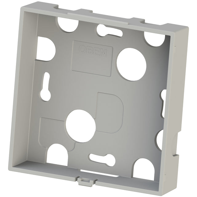 Rückwand für Aufputz-Verkabelung eines 80x80mm Sensors